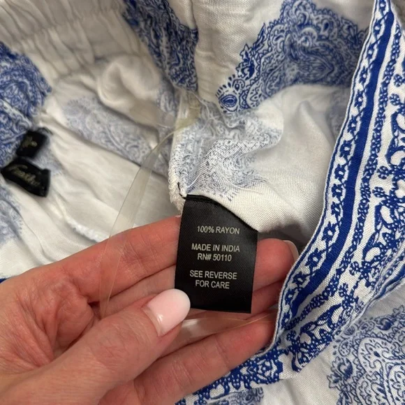 Flowy and lightweight wide leg beach cover up pants size xs - Picture 11 of 13